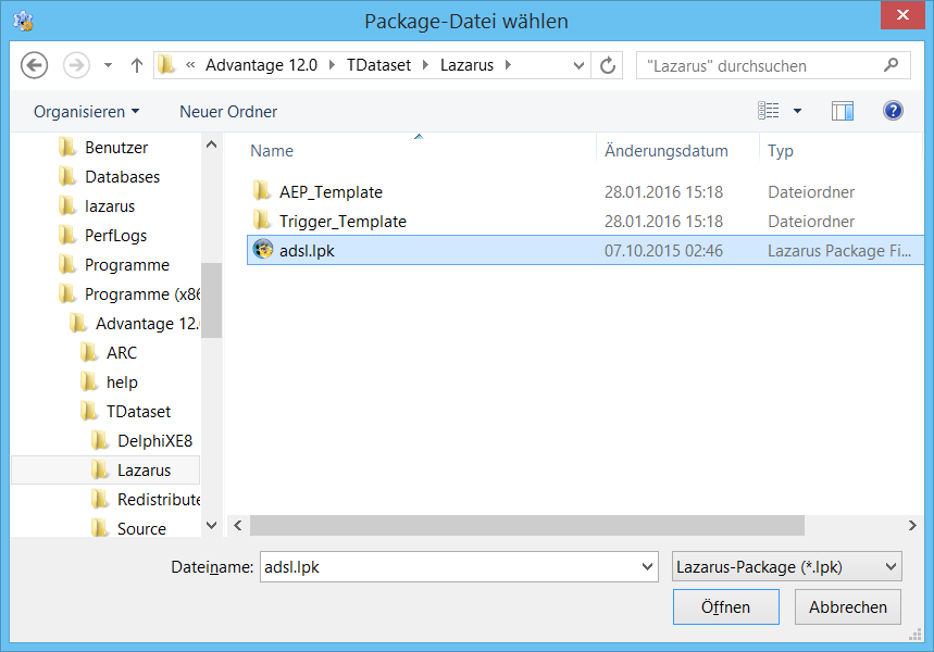 Select Lazarus Package File