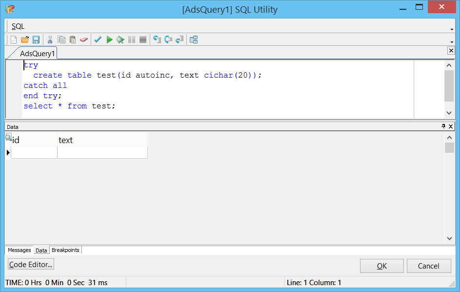 SQL utility